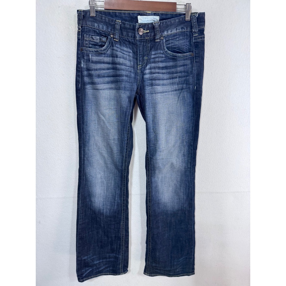 Maurices Women's 5/6 Long Dark Wash Mid Rise Bootcut Jeans Ashlyn Boot Denim